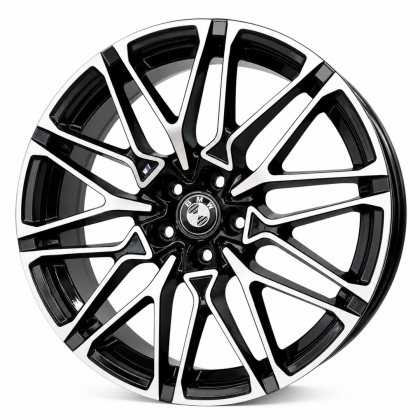 Jogo de Rodas BMW Aro 20x8 Preto Diamantado 