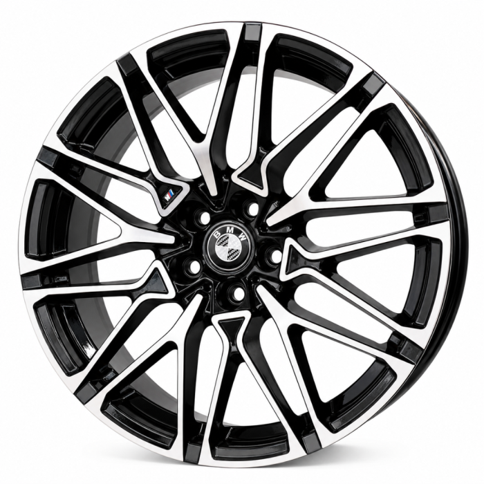 Jogo de Rodas BMW Aro 20x8 Preto Diamantado 