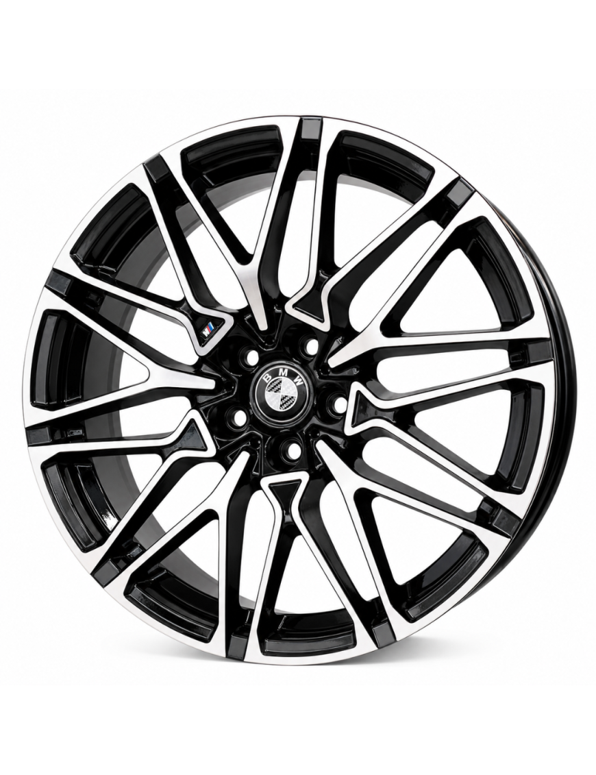 Jogo de Rodas BMW Aro 20x8 Preto Diamantado 