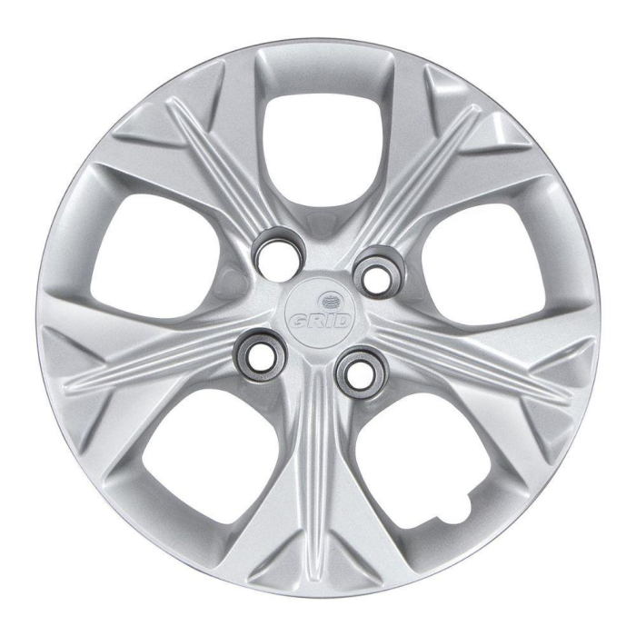 Calota Grid Aro 14p 378cb Prata Onix-prisma 2021