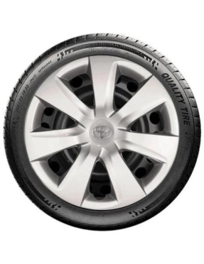 Kit Jogo Calota Toyota Etios Aro 14 Emblema Original 4 Peças