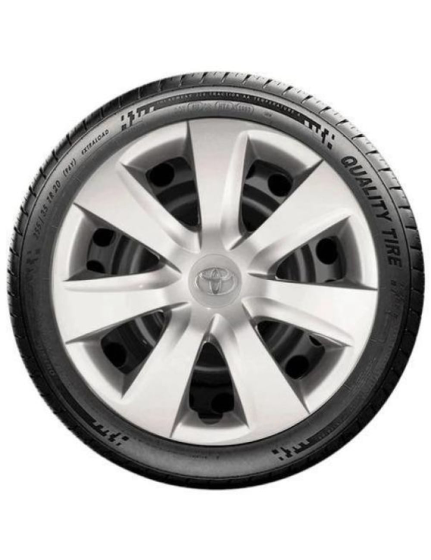 Kit Jogo Calota Toyota Etios Aro 14 Emblema Original 4 Peças