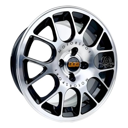 Jogo de Rodas Morgan Aro 15x6 Preto Diamantado