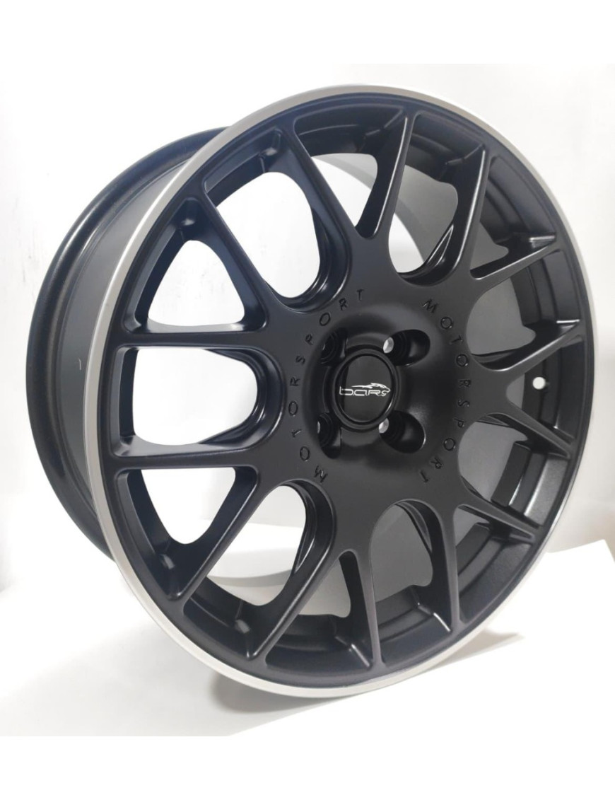 Jogo de Rodas Morgan Aro 15x6 4x99 Preto Filete Diamantado