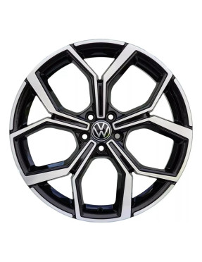 Jogo de Roda Polo GTI Aro 17x7 5x100 Preto Diamantada