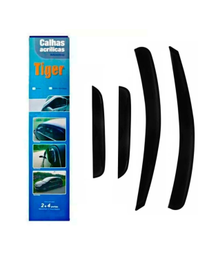 Calha Chuva Acrílica Fiat Grand Siena 2012 a 2018 4 Portas Tiger