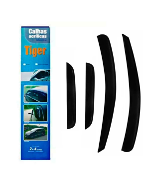 Calha Chuva Acrílica Fiat Grand Siena 2012 a 2018 4 Portas Tiger