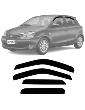 Calha de Chuva Acrílica Etios 2012 a 2017 4 Portas Tiger