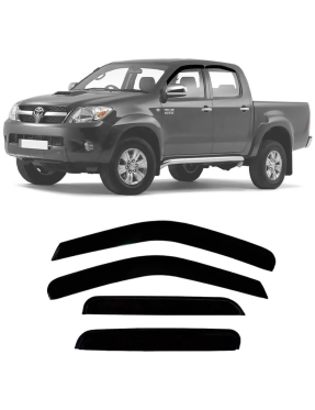 Calha de Chuva Acrílica Hilux Srv 2005 a 2015 4 Portas Tiger