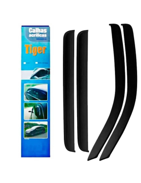 Calha de Chuva Acrílica Ford Ranger 94 a 2012 4 Portas Tiger